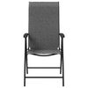vidaXL Chaises pliables de jardin lot de 8 gris r&eacute;sine tress&eacute;e