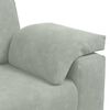 vidaXL Ensemble de canap&eacute;s 3 pcs avec coussins Gris clair Velours