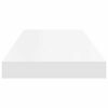 vidaXL &Eacute;tag&egrave;res murales flottantes 2 pcs blanc 60x23,5x3,8 cm MDF