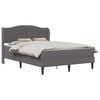 vidaXL Cadre de lit avec t&ecirc;te de lit Gris 140 x 190 cm Simili cuir