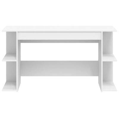 vidaXL Bureau blanc 140x50x75 cm bois d'ingénierie