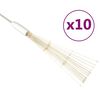 vidaXL Feux d'artifice de No&euml;l d'ext&eacute;rieur 10 pcs Blanc 20 cm 1400 LED