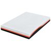 vidaXL Matelas Blanc et Noir 140 x 200 cm Tissu jacquard