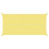 vidaXL Voile d'ombre Jaune et blanc 5 x 2,5 m 100 % polyester Oxford