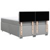 vidaXL Sommier &agrave; lattes de lit avec matelas Gris clair 140x200cm Tissu