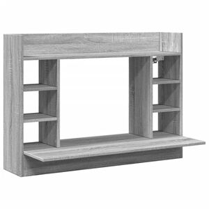 vidaXL Bureau mural sonoma gris 105x48x75 cm bois d'ing&eacute;nierie