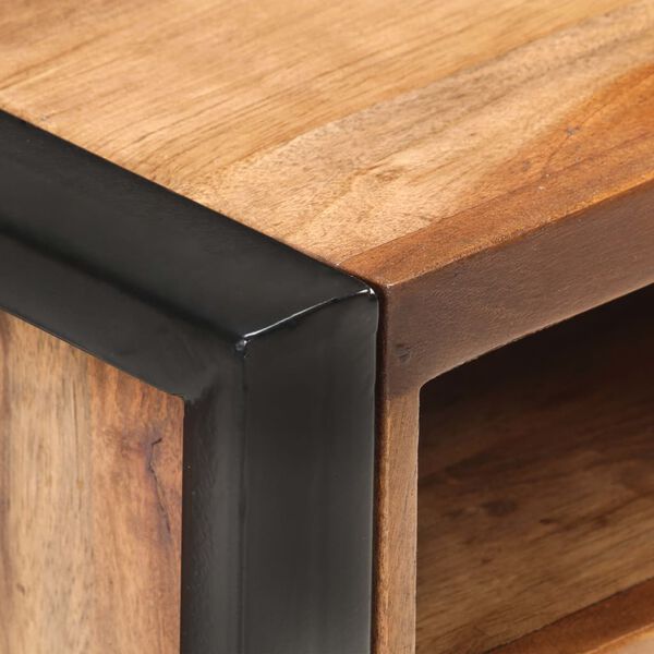 vidaXL Table de chevet 40x35x55 cm Bois d'acacia massif
