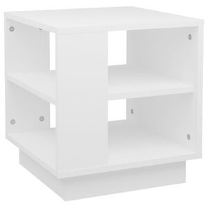 vidaXL Table basse Blanc 40x40x43 cm Bois d'ing&eacute;nierie