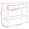 vidaXL Table console Blanc 100x35x75 cm Bois massif de pin