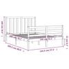 vidaXL Cadre de lit sans matelas 140x200 cm bois massif de pin