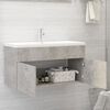 vidaXL Armoire d'&eacute;vier Gris b&eacute;ton 90x38,5x46 cm Bois d&rsquo;ing&eacute;nierie
