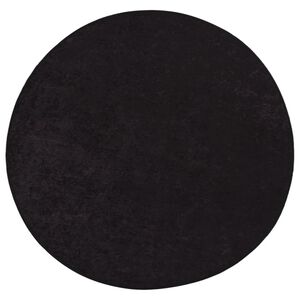 vidaXL Tapis lavable anthracite &Oslash; 200 cm antid&eacute;rapant