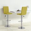 vidaXL Tabourets de bar lot de 2 vert tissu