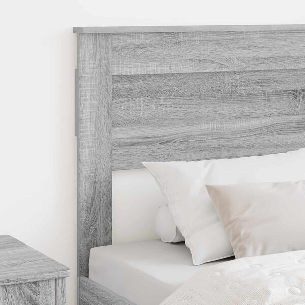 vidaXL T&ecirc;te de lit Gris Sonoma 75 cm Bois d'ing&eacute;nierie