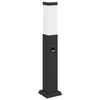 vidaXL Borne lumineuse avec d&eacute;tecteur 50 cm Noir IP44