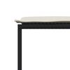 vidaXL Ensemble &agrave; manger de jardin 11 pcs coussins noir r&eacute;sine tress&eacute;e