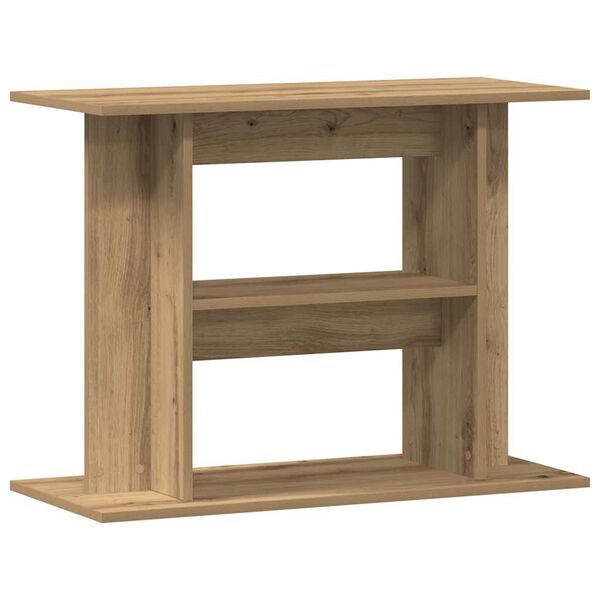 vidaXL Support d'aquarium Ch&ecirc;ne artisanal 80x35x60 cm Bois d'ing&eacute;nierie