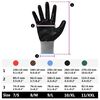 vidaXL Gants de Travail 12 pcs Gris et Noir 9 / l Polyester