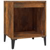 vidaXL Tables de chevet 2 pcs Ch&ecirc;ne fum&eacute; 40x35x50 cm