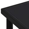 vidaXL Ensemble &agrave; manger d'ext&eacute;rieur 7 pcs Acier Noir