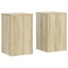 vidaXL Supports pour plantes 2 pcs ch&ecirc;ne sonoma bois d'ing&eacute;nierie