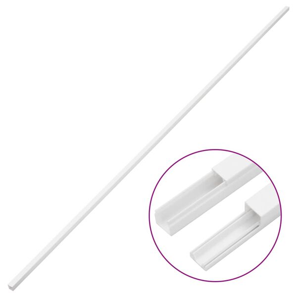 vidaXL Goulotte de c&acirc;ble 30x20 mm 10 m PVC