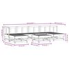 vidaXL Salon de jardin 7 pcs bois massif douglas