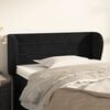 vidaXL T&ecirc;te de lit avec oreilles Noir 103x23x78/88 cm Velours