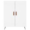 vidaXL Buffet haut Blanc 69,5x34x180 cm Bois d'ing&eacute;nierie