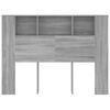 vidaXL Armoire de t&ecirc;te de lit Sonoma gris 140x18,5x104,5 cm