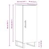 vidaXL Buffet Sonoma gris 34,5x34x90 cm Bois d'ing&eacute;nierie