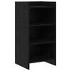 vidaXL Buffet Ch&ecirc;ne noir 40 x 36 x 80 cm Bois d'ing&eacute;nierie