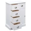 vidaXL Buffet avec 10 tiroirs Blanc 113x30x79 cm Bois