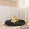 vidaXL Lit pour chien Noir 70x55x23 cm Peluche