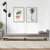 vidaXL Canap&eacute;-lit avec porte-gobelets taupe tissu