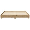 vidaXL Cadre de lit sans matelas ch&ecirc;ne artisanal 200x200 cm