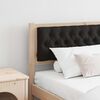 vidaXL T&ecirc;te de lit Autre Marron et noir 200 cm Bois massif en pin