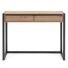 Finori Table console Denver 44 Ch&ecirc;ne artisanal et gris anthracite