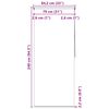 vidaXL Store roulant de douche 80x240 cm &Eacute;claboussures