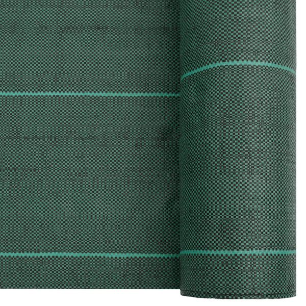 vidaXL Membrane anti-mauvaises herbes vert 1,5x5 m PP