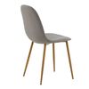 Venture Home Chaises &agrave; manger lot de 2 Polar polyester gris et naturel