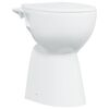 vidaXL Toilette sans rebord 7 cm hauteur supplémentaire Abattant amorti Céramique blanche