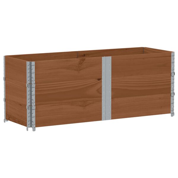 vidaXL Jardini&egrave;re marron 150x50 cm bois massif de pin