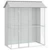 vidaXL Cage pour oiseaux Gris 215 x 110 x 247 cm Acier galvanis&eacute;