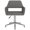 vidaXL Chaises pivotantes &agrave; manger lot de 6 Gris fonc&eacute; Tissu