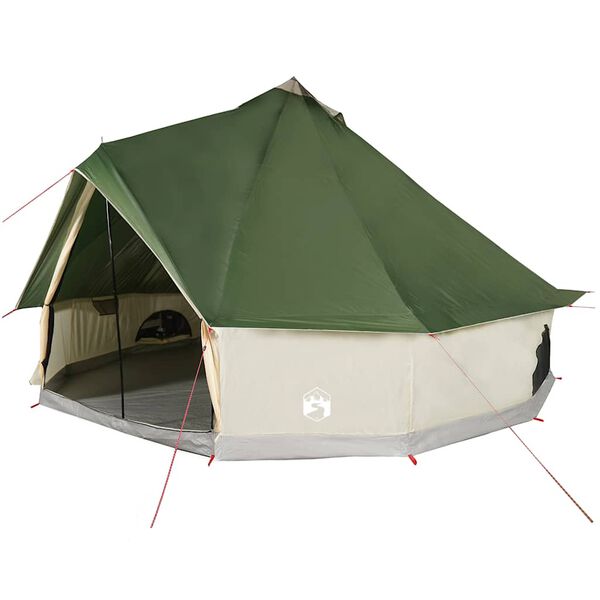 vidaXL Tente familiale tipi 8 personnes vert imperm&eacute;able