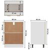 vidaXL Meuble bas "Lyon" Ch&ecirc;ne Sonoma 60 x 46 x 81,5 cm Bois d'ing&eacute;nierie