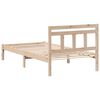 vidaXL Cadre de lit Marron 75 x 190 cm Pin massif
