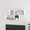 vidaXL &Eacute;tag&egrave;re murale Blanc 100x18x53 cm Bois d&rsquo;ing&eacute;nierie