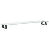 vidaXL Support de moniteur noir 100x20x8 cm verre tremp&eacute; et m&eacute;tal